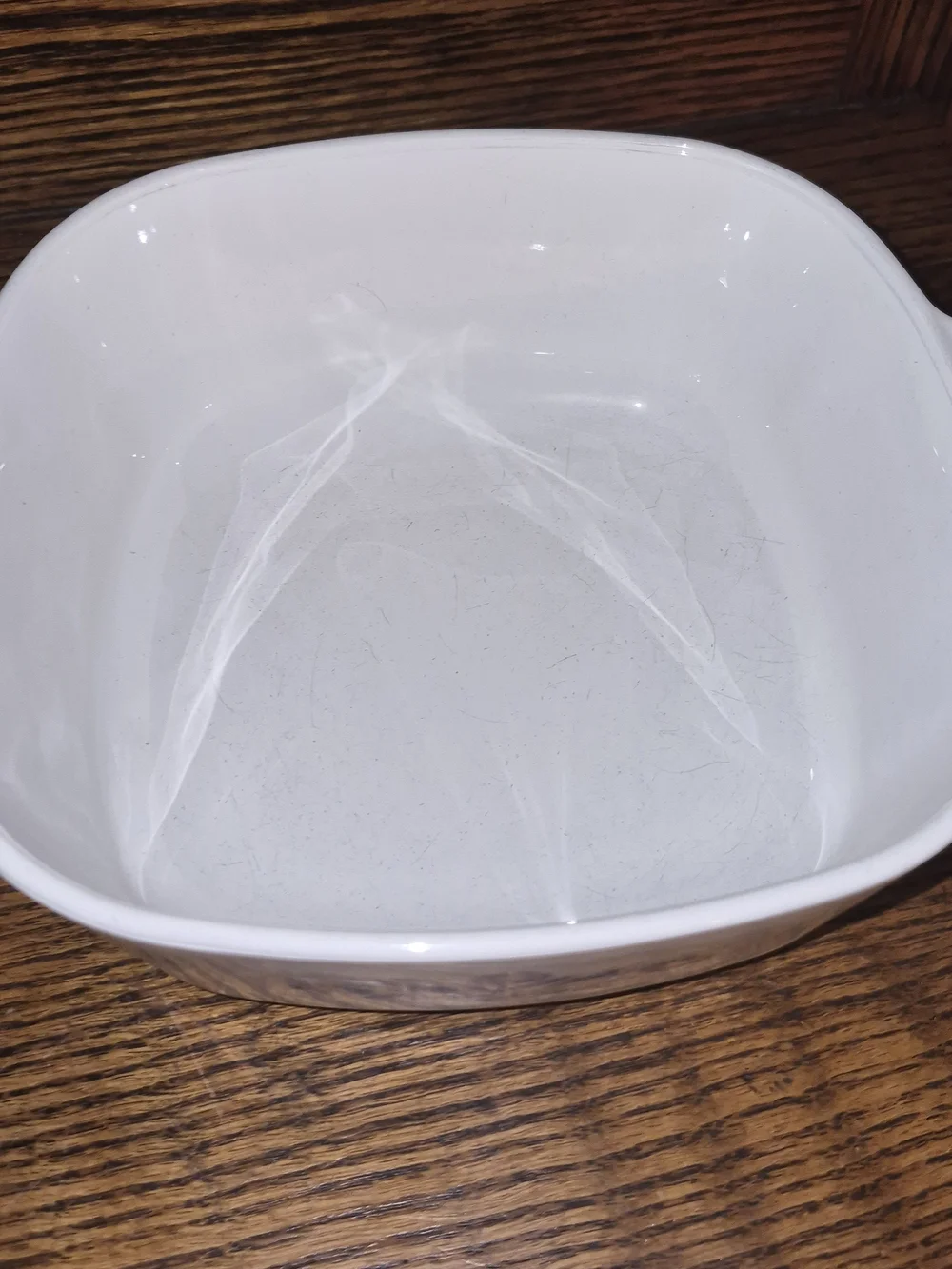 Cornflower Casserole Glass W/Lid Blue Stamp Mark